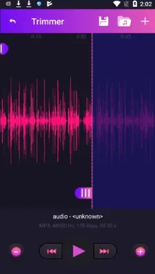 Mp3 editor android App screenshot 3
